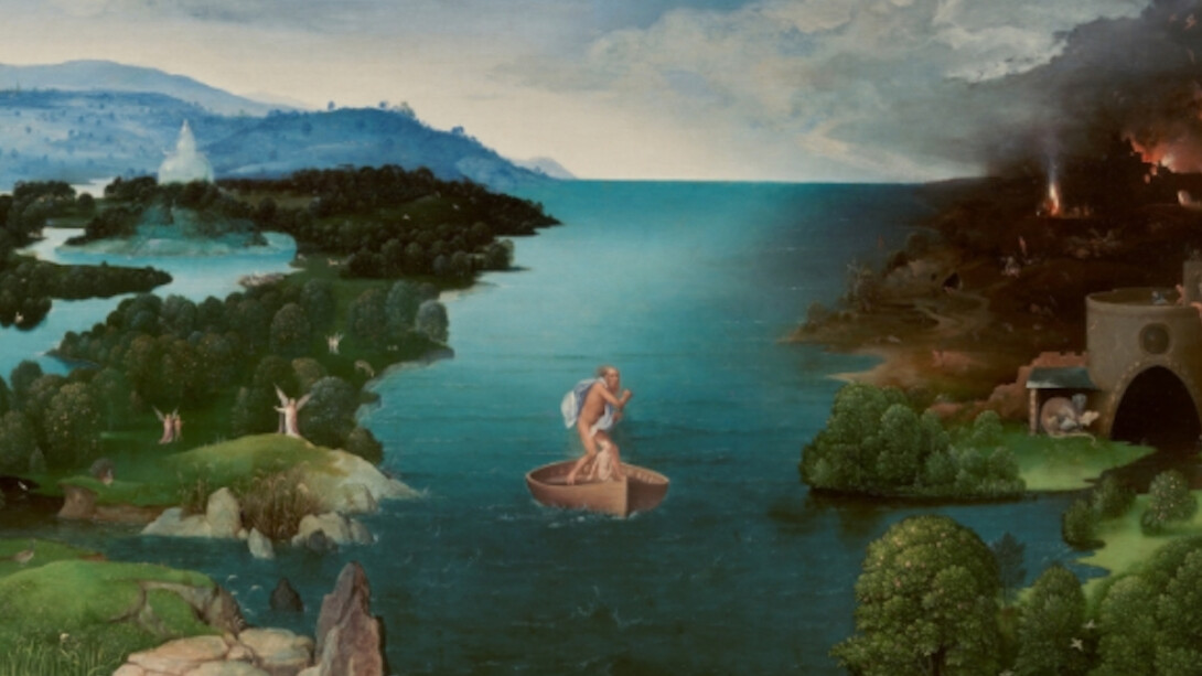 El paso de la laguna Estigia, 1520 - 1524. Óleo sobre tabla, 64 x 103 cm. Courtesy of Museo del Prado