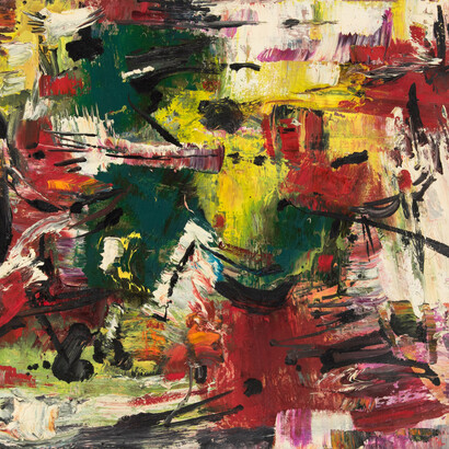 Norman Carton, The gate #679 (detail), circa 1954. Courtesy of LewAllen Galleries