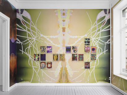 Kerstin Brätsch, MƎTA, exhibition view. Courtesy of Gladstone Gallery