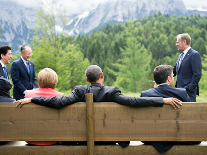 Dirigentes del G-7 en Elmau (Alemania), 2015