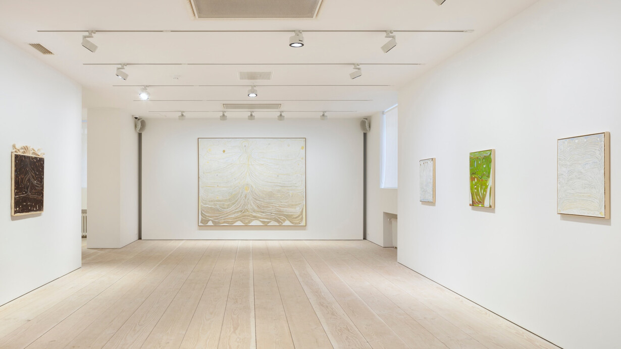 Kerttu Saali, Lightbeams and a blizzard, exhibition view. Courtesy of Galerie Forsblom