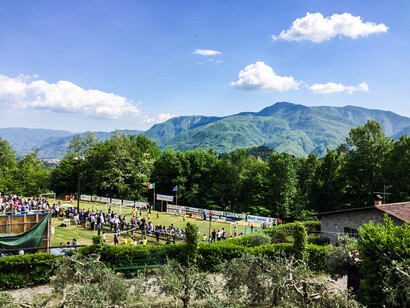Food festival in the mountains in Tuscany