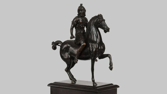 Andrea Riccio, Le Cavalier Hurlant