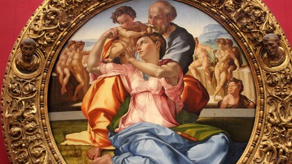 Michelangelo, "Tondo Doni", 1505-07, Galleria degli Uffizi, Firenze, Italia