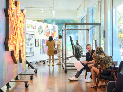 ATX: Concrete to canvas, 2023, opening reception. Courtesy of West Chelsea Contemporary