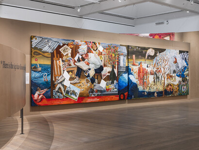 Various artists, House of Nisaba: new stories of painting, exhibition view. Courtesy of Moderna Museet