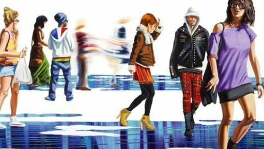 Corrado Zeni, Generation why VI, Öl auf Leinwand, 2013, 100 x 160 cm