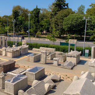 Memory in stone, exhibition view. Courtesy of Archaeological Museum of Thessaloniki