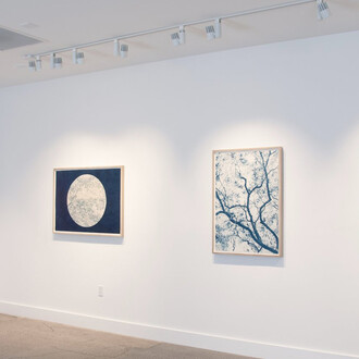 Dora Somosi, Understory, in blue, exhibition view. Courtesy of Sarah Shepard Gallery