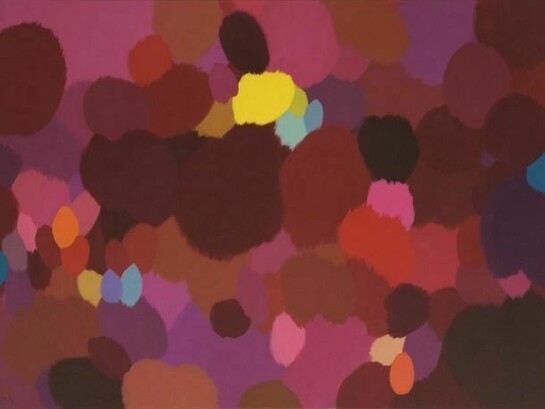 Samia Halaby, ‘Takheel I’, 2013, 122 x 167.5 cm, Courtesy the artist and Ayyam Gallery