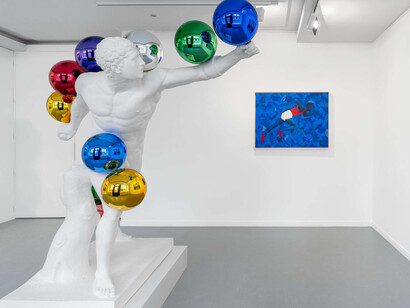 Hank Willis Thomas, Jeff Koons, Sports and beyond, exhibition view. Courtesy of Almine Rech 