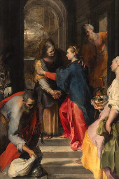 Federico Barocci, "La visita de María", óleo sobre lienzo, Iglesia Nueva, Roma, Italia