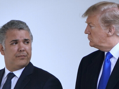 Iván Duque con Trump