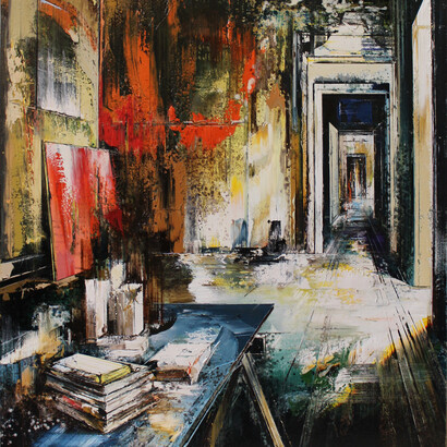 Untitled, 2016, oil on canvas, 150 x 123 cm, John Monks. Courtesy of Long & Ryle Gallery