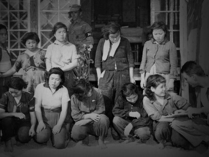 A group of “comfort women” after being rescued by american soldiers