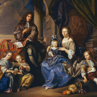 Jacob Toorenvliet (Leiden 1640 – 1719 Oegstgeest), Dirck Toorenvliet und Familie, 1687/1694, Öl auf Leinwand, Wallraf-Richartz-Museum
