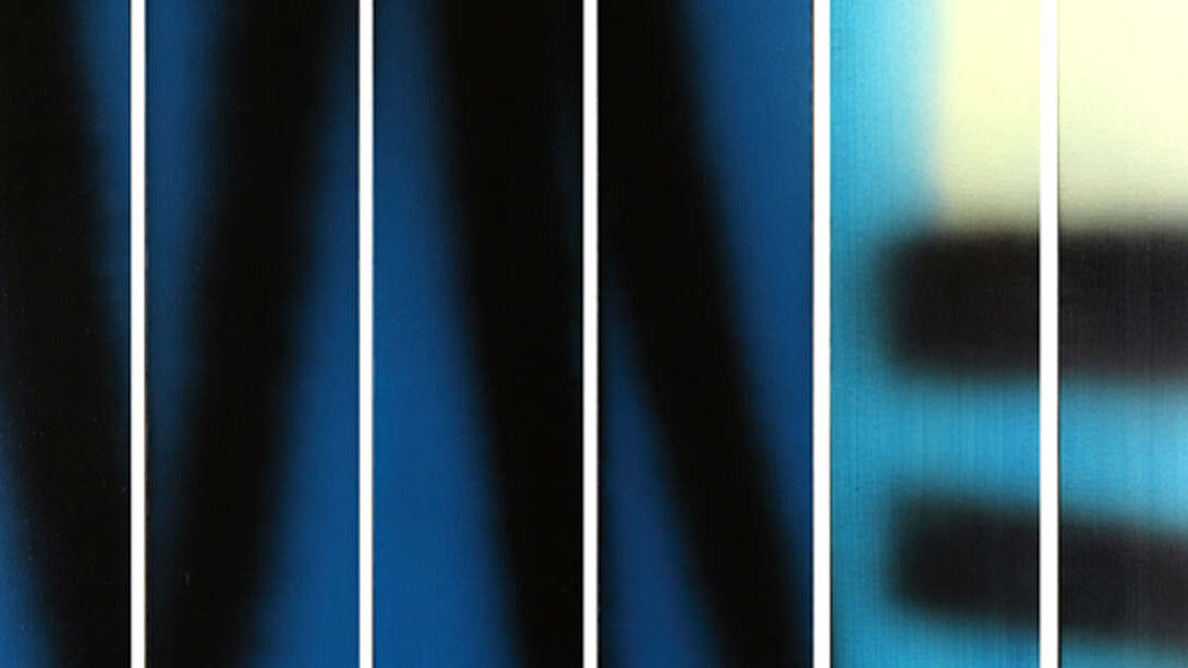 Hans Hartung, 1983, acrilico su tela, 150 x 210 cm, Collezione Fondazione Hartung-Bergman