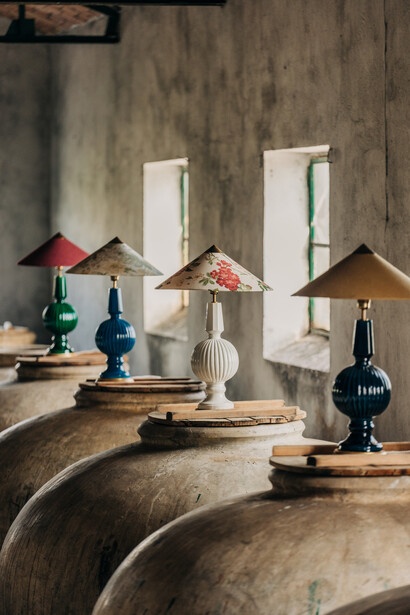 Interior del taller de Can Betelgeuse Studio, en Manises, Valencia (España)