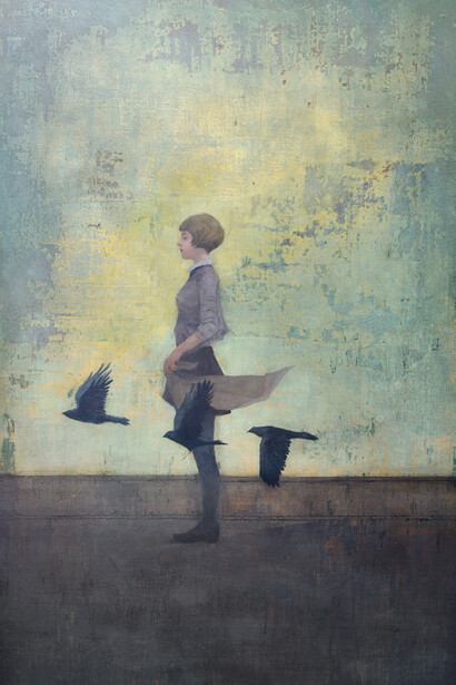 "The music," acrylic on canvas, 48 x 41½ (122 x 105.4cm)