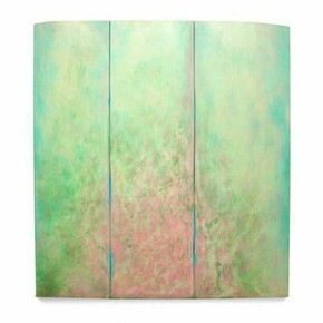 Robert Yasuda, Botanikos, 2013, acrylic on fabric on wood, 80 x 74 inches