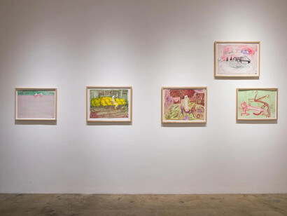 Kathleen Henderson, Clappers, exhibition view. Courtesy of Track 16 Gallery
