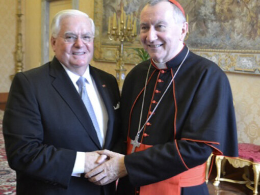 Gary Krupp with Cardinal Secretary  of Vatican State H.Em. Pietro Cardinal Parolin