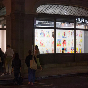 Alessandro Pessoli, NY window, exhibition view. Courtesy of Anton Kern Gallery