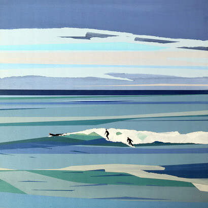 Pacifica, 2014, 10x10", acrylic on panel