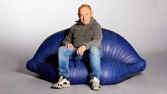 Louis Durot assis sur "La Bouche"