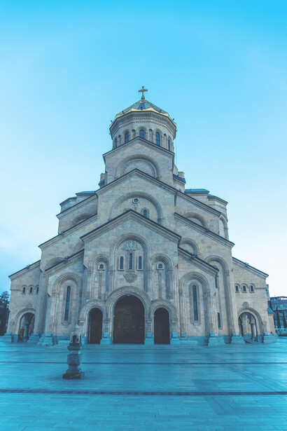 The Holy Trinity Cathedral of Tbilisi, commonly known as Sameba, serves as the main cathedral of the Georgian Orthodox Church and is located in Tbilisi, Georgia