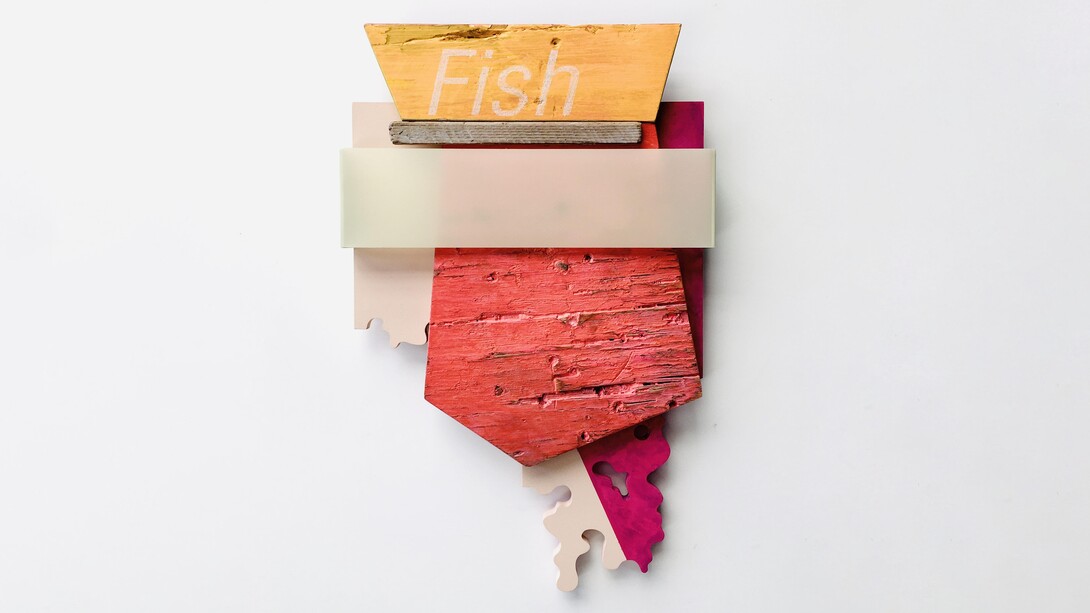 Andrés Ferrandis
Fish, 2020
Acrylic on wood, polyester, objet
trouvé and aluminum
20.5 x 13 x 2.3"
52.1 x 33 x 5.7 cm