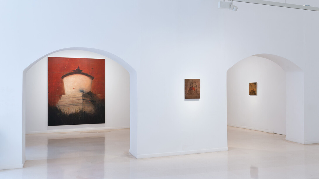 Alejandro Campins, Ni mundo interior ni mundo exterior, vista de exhibición. Cortesía de la Galería Pelaires