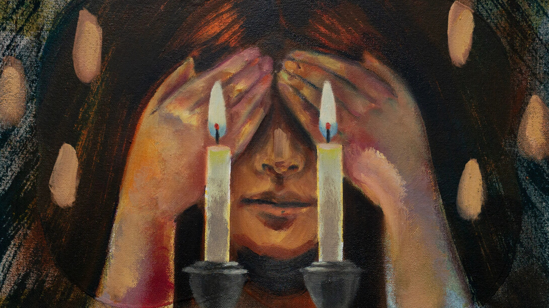 Amelie Mancini, L'chad Likner (detail), 2025. Courtesy of Massey Klein Gallery