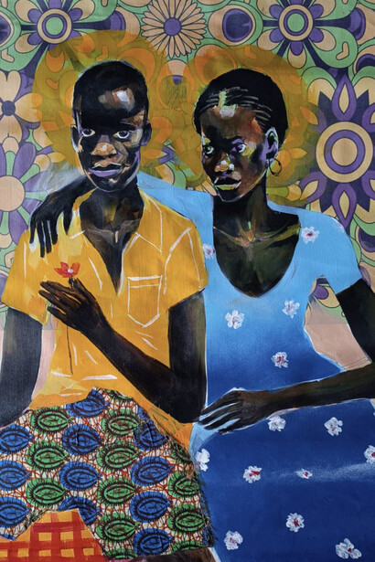 Barry Lungu, Good friends, 2024. Courtesy of Andakulova Gallery