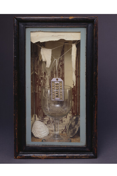 Joseph Cornell, Naples, 1942, Box construction, 28.6 x 17.1 x 12.1 cm, 
The Robert Lehrman Art Trust, Courtesy of Aimee and Robert Lehrman (c) The Joseph and Robert Cornell Memorial Foundation/VAGA, NY/DACS, London 2015, Photo: Quicksilver Photographers, LLC, Exhibition organised by the Royal Academy of Arts, London, and Kunsthistorisches Museum, Vienna 

