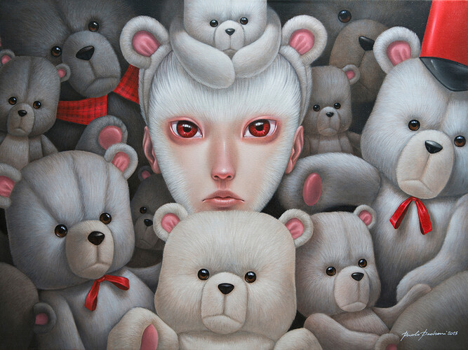 Paolo Pedroni. All my Friends, 50x70 cm, oil on canvas, courtesy Dorothy Circus Gallery