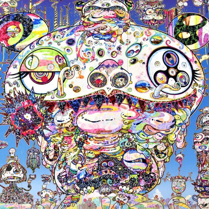 Takashi Murakami, Tan tan bo, aka Gerotan: scorched by the blaze in the purgatory of knowledge (detail), 2018. Courtesy of Cleveland Museum of Art