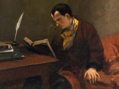 Gustave Courbet- Retrato de Baudelaire
