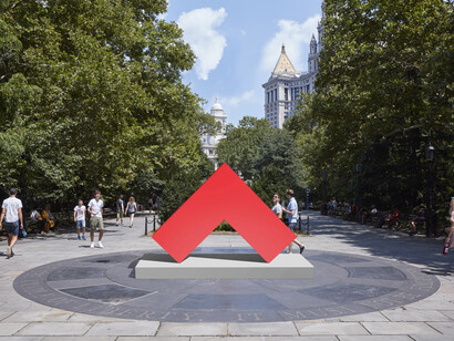 Siah Armajani, Mark Manders, Carmen Herrera, Pope.L. Courtesy of Public Art Fund