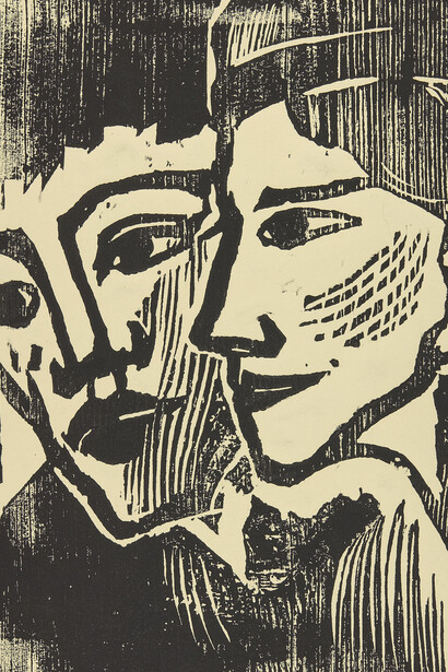 Emil Nolde, Male and female head (détail), 1937. Avec l'aimable autorisation du Kunsthaus Zürich