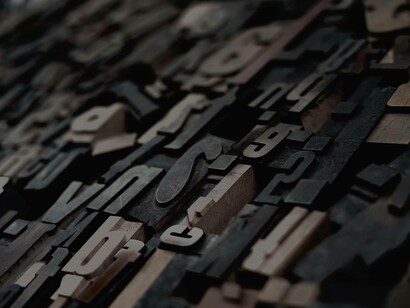 Typewriter typography is an arsenal with which words are used to mislead people in the pronunciation 