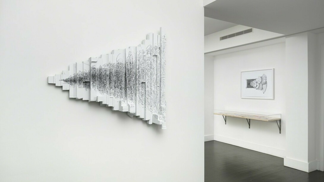 John F. Simon, Jr. Endlessly Expanding, Exhibition view. Courtesy of Sandra Gering Inc 