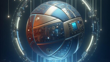Bola de vôlei criada a partir de comandos para uma inteligência artificial