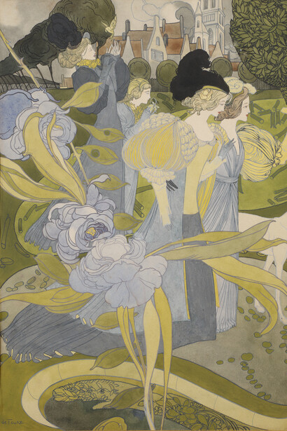 Georges De Feure, Le jardin d’Armida, 1897. Avec l’aimable autorisation du Palais Lumière 