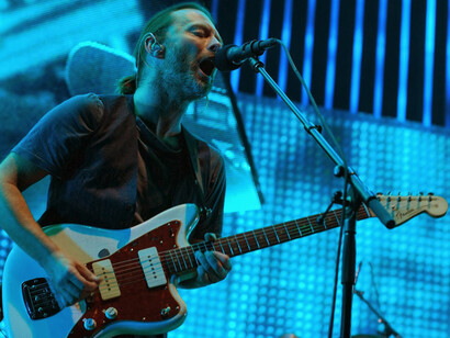 Thom Yorke durante il concerto