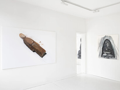 Hyeonkyeong You, Fly, from the days I considered leaving, exhibition view. Courtesy of Enseoul Gallery