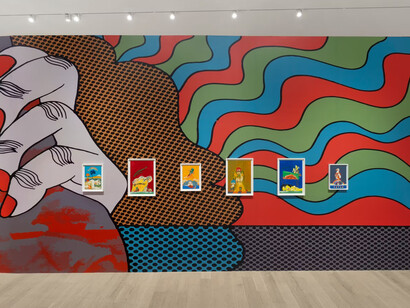 Keiichi Tanaami, Memory collage, exhibition view. Courtesy of the Institute of Contemporary Art