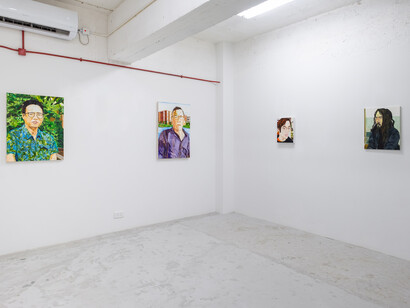 Installation view, Homer Shew, solo exhibition, Edouard Malingue Gallery, Hong Kong, 2021. Image courtesy of the artist and Edouard Malingue Gallery.

