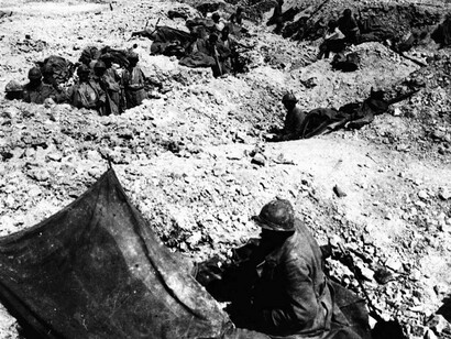 Soldati francesi a Verdun nell'estate 1916
