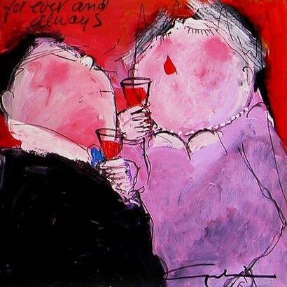 Gerdine Duijsens, For ever and always, 100 x 100 cm